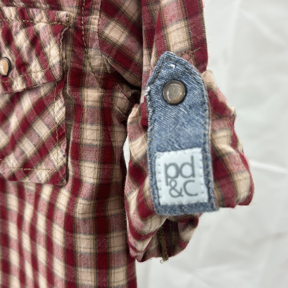 PD&C Boys button down roll tab long sleeve 4t - Picture 4 of 7